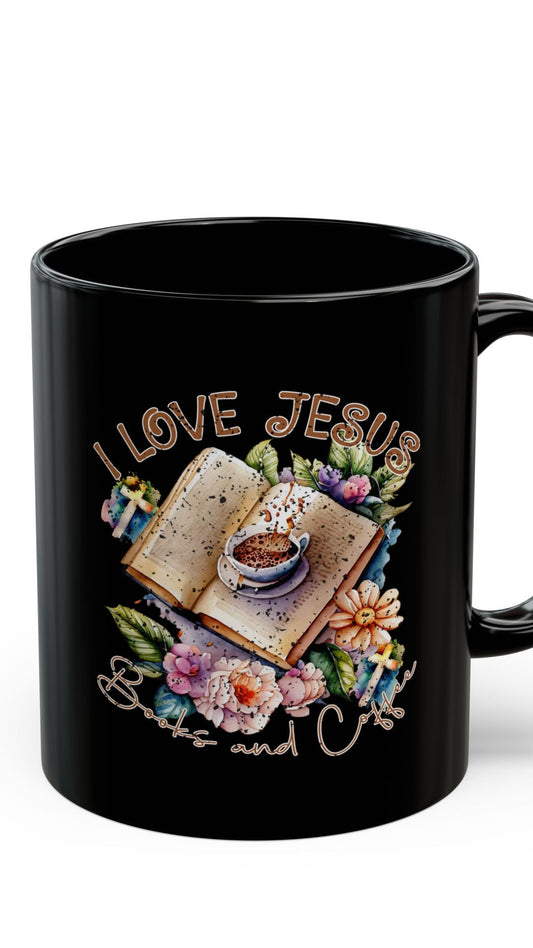 I Love Jesus, Books and Coffee (11oz, 15oz)