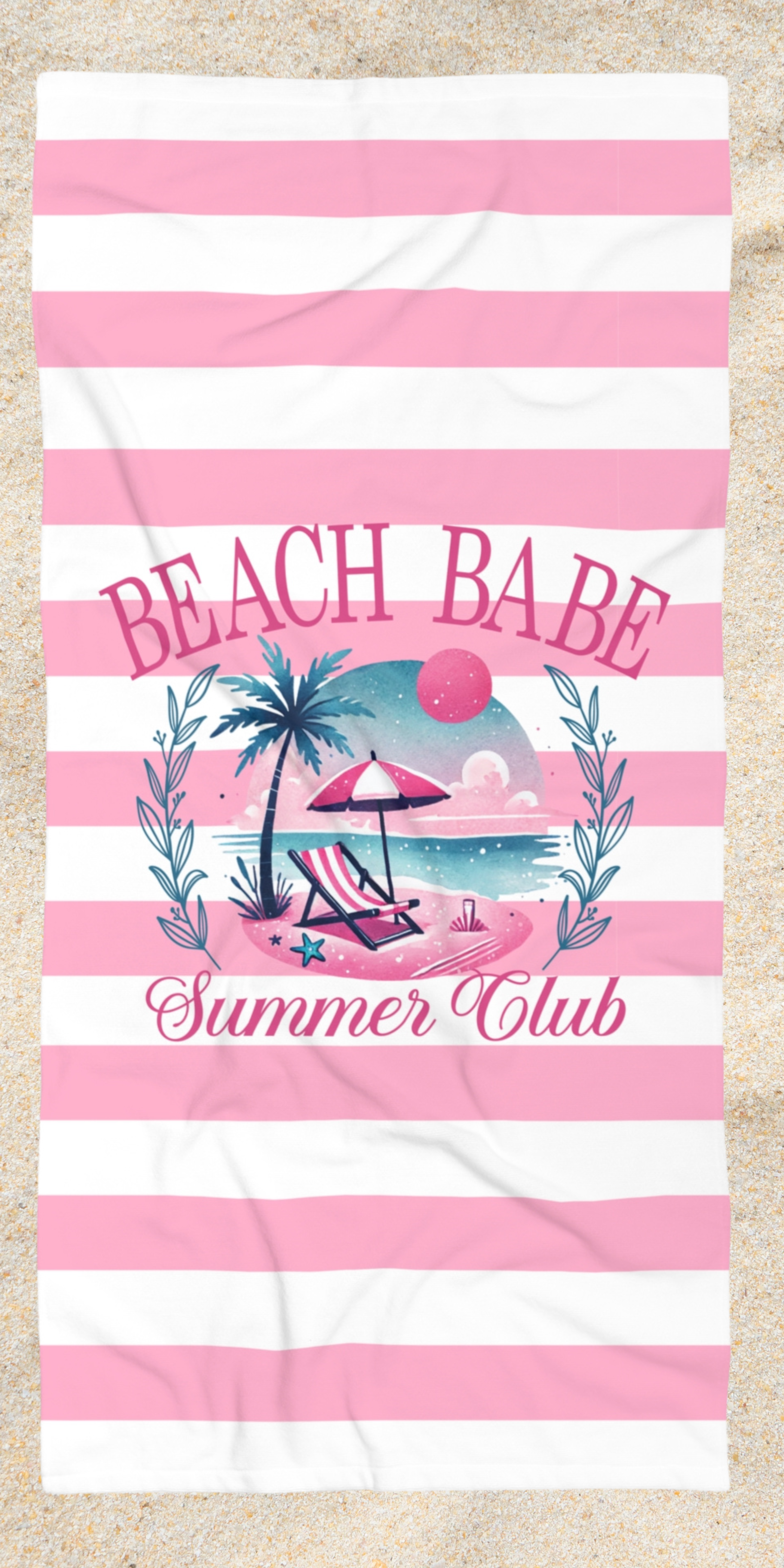 Beach Babe Beach Towel 2 Sizes