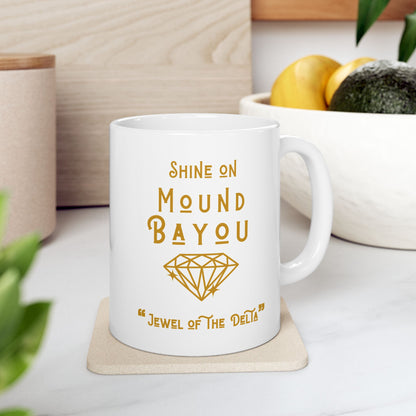 Shine On, Jewel of the Delta -  White/Gold