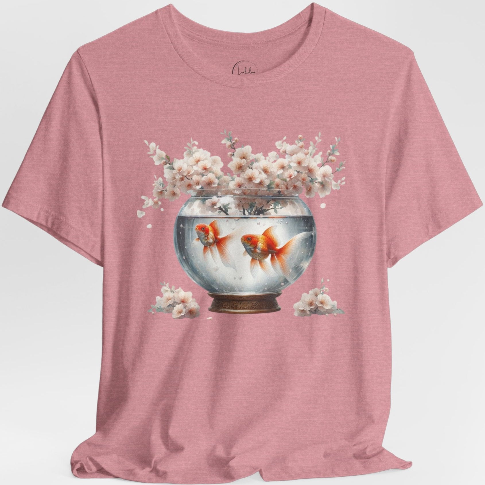 White Blossoms and Gold Fish