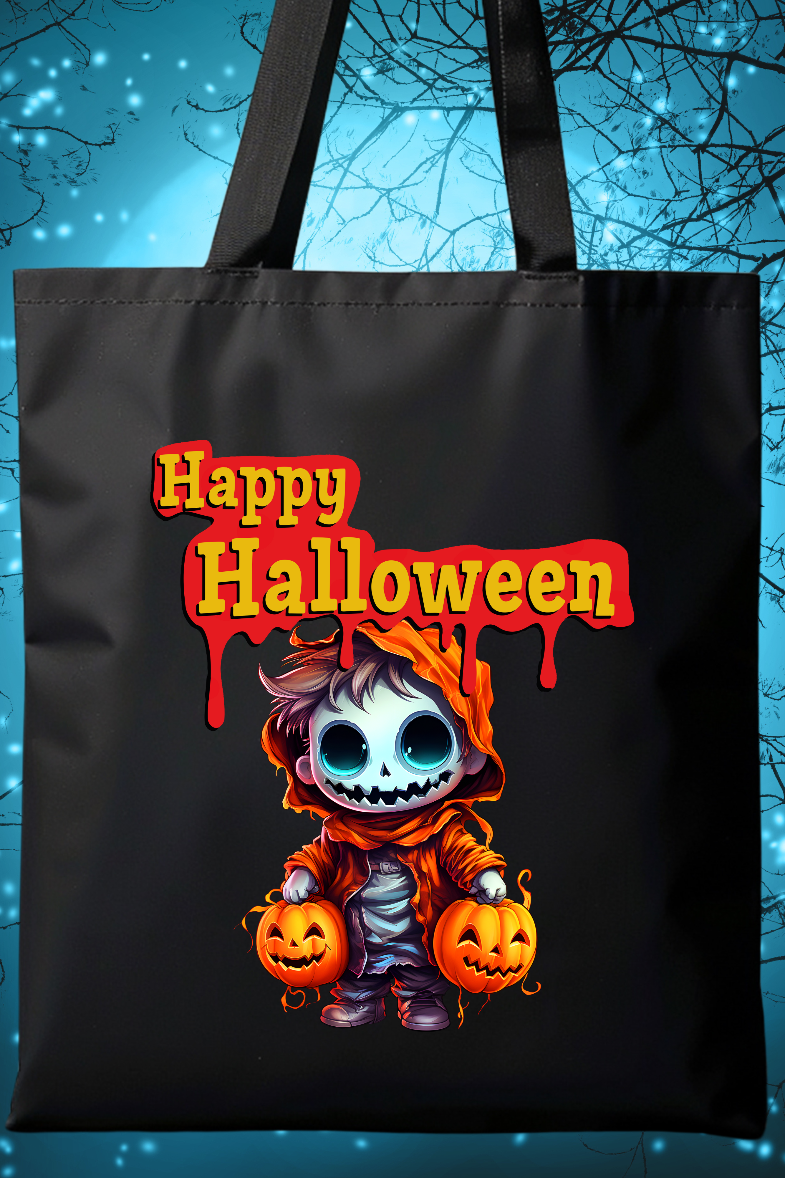 Pumpkin Ghost Halloween Bag