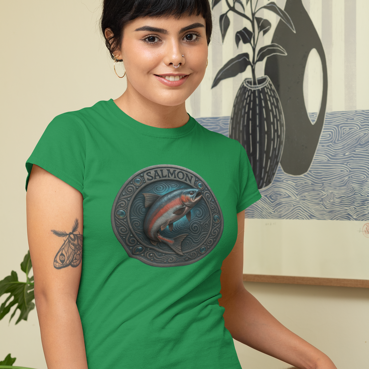 Native American Birth Animal Salmon