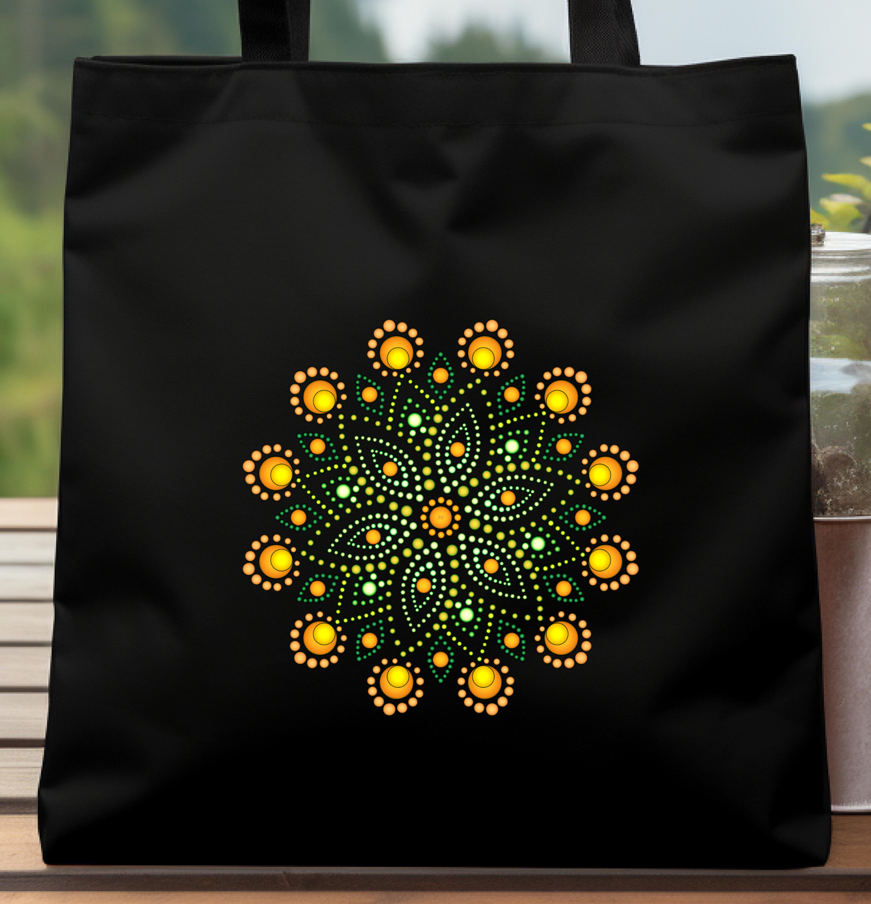 Sunshine Mandala Tote Bag