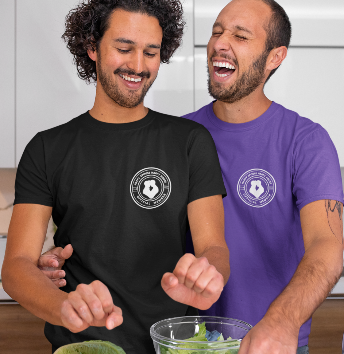 Gay Couple Happy Spouse Happy House Club