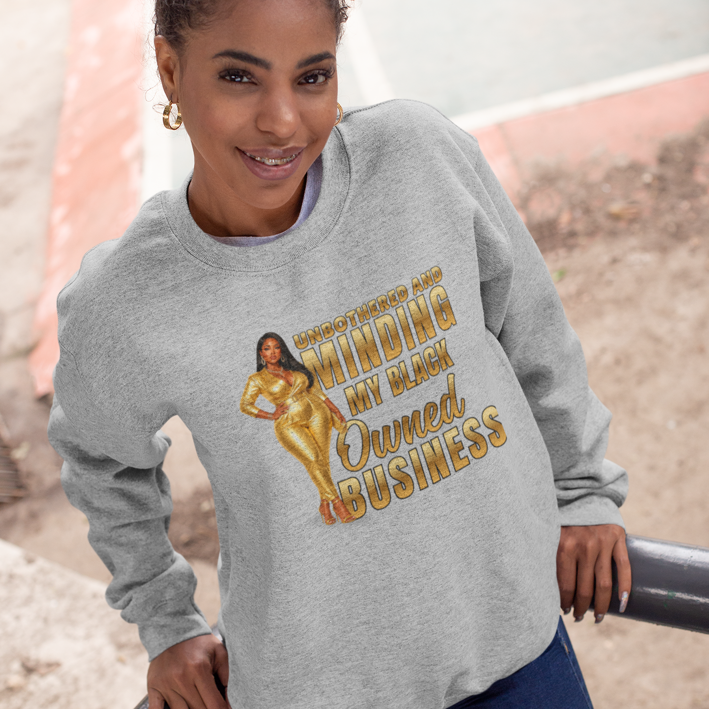 Unbothered and Minding My Black Owned Business - Professional Female
