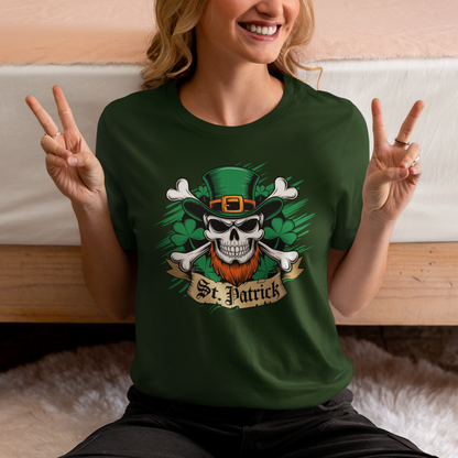 Irish Leprechaun Skull and Cross Bones