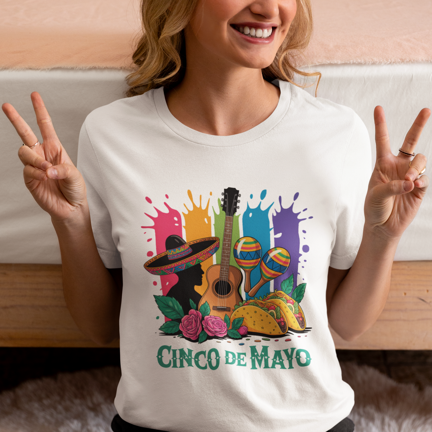 Festive Guitar, Sombrero & Tacos