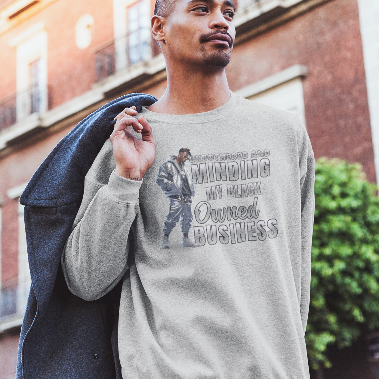 Unbothered and Minding My Black Owned Business - Professional Male