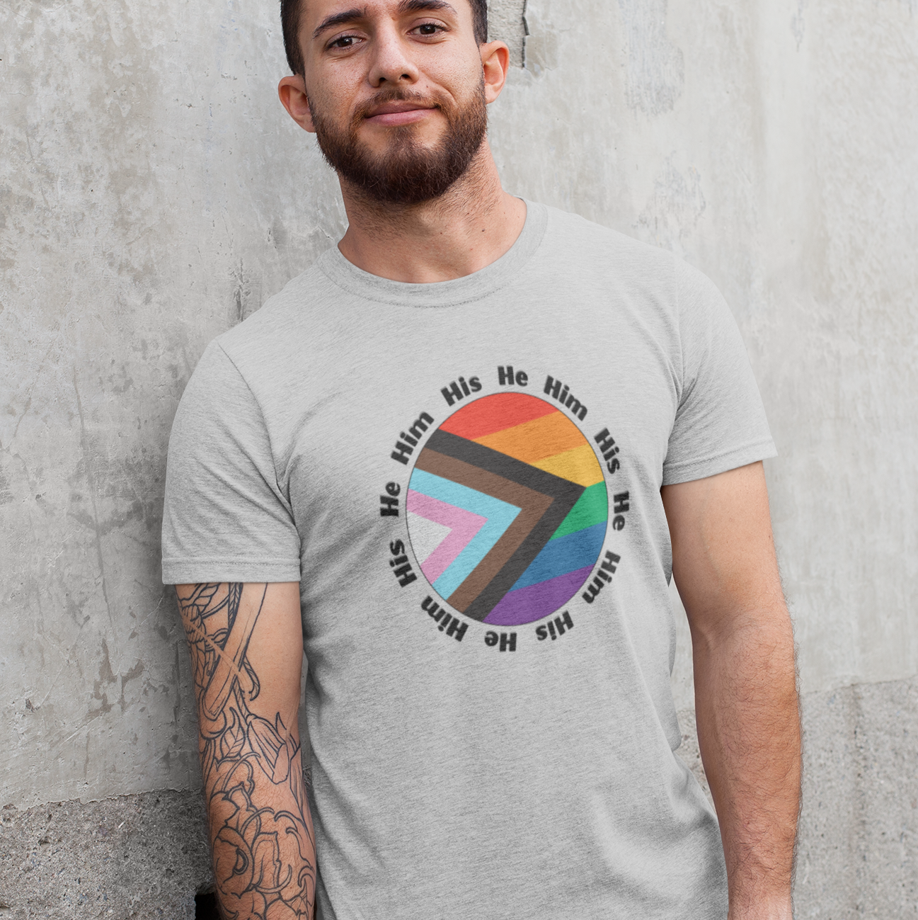 He, Him, His Pronoun T-Shirt