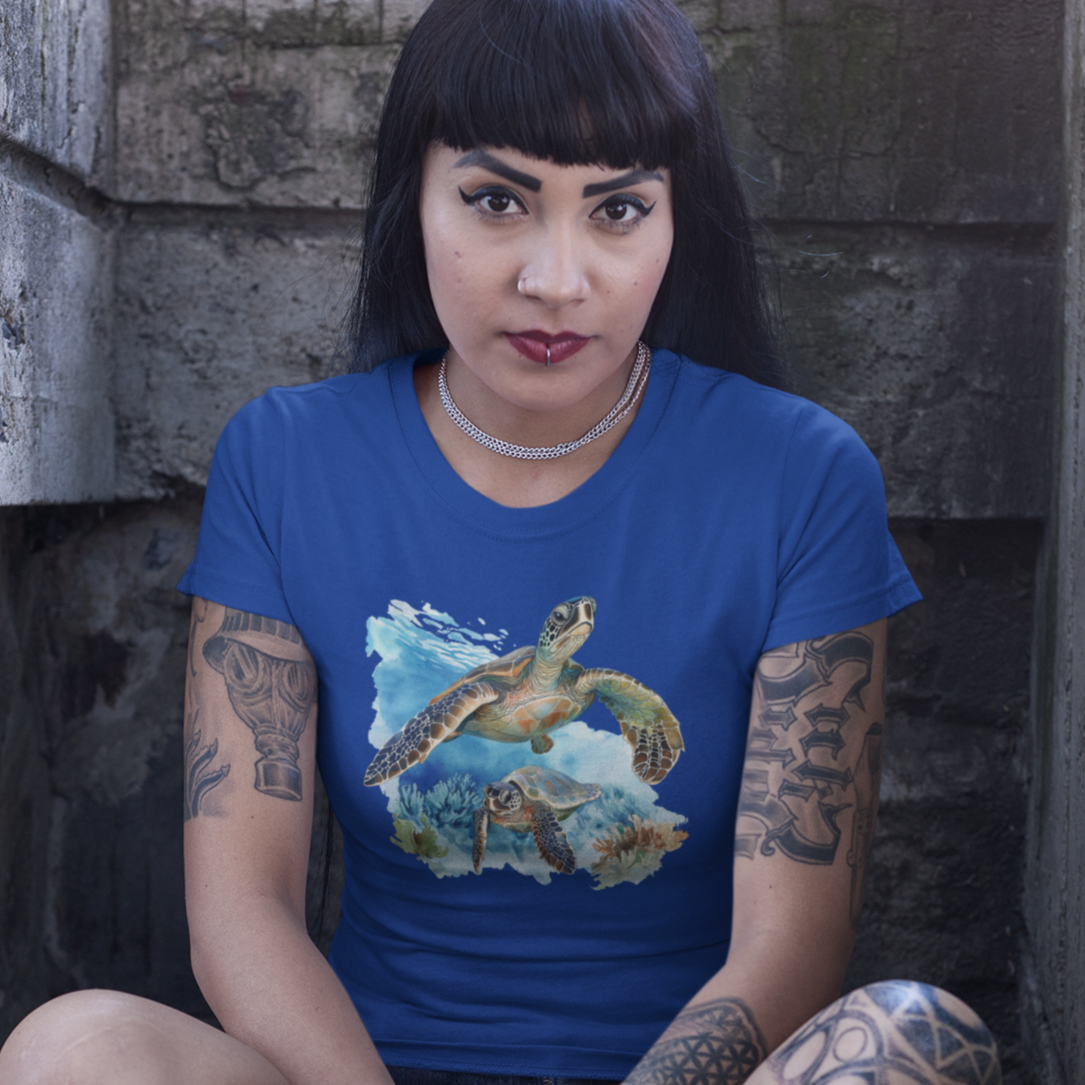 Sea Turtle and Friend