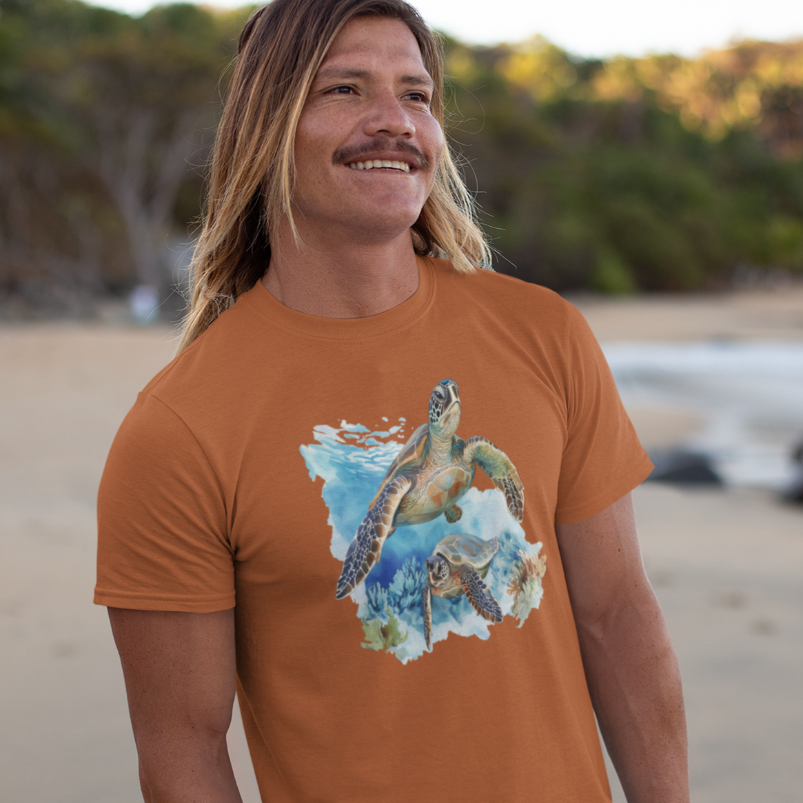 Sea Turtle and Friend