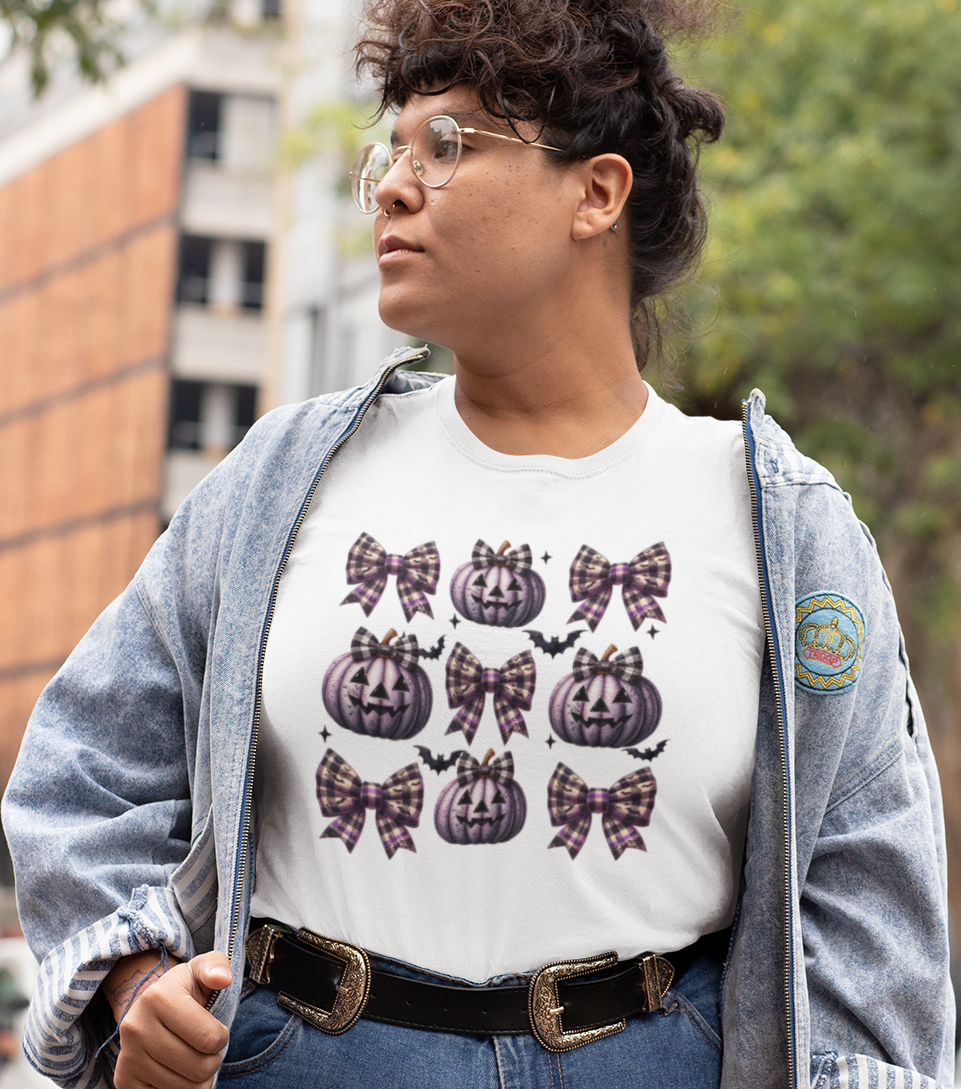 Purple Pumpkins and Bows