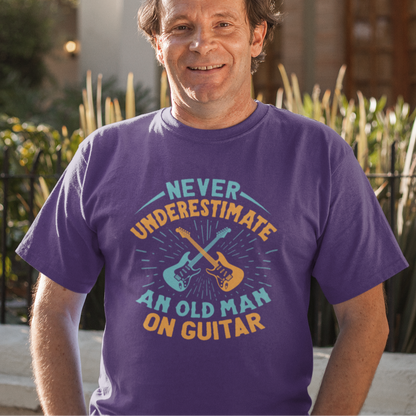 Never Underestimate Old Man Guitar