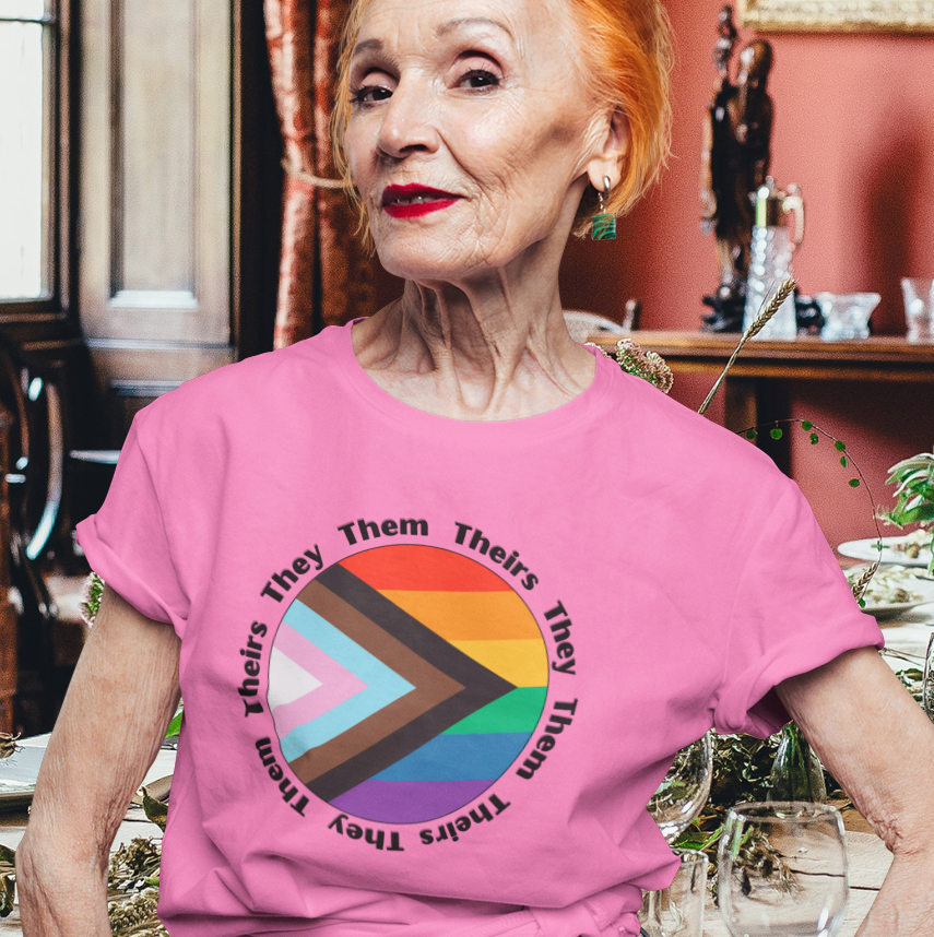 They, Them, Theirs Pronoun T-Shirt