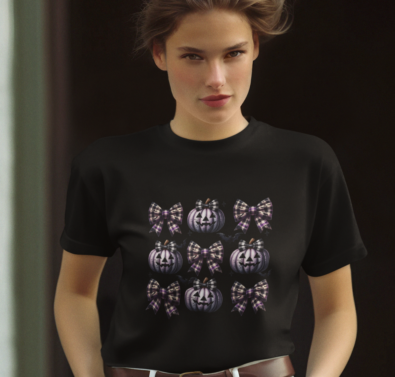 Purple Pumpkins and Bows