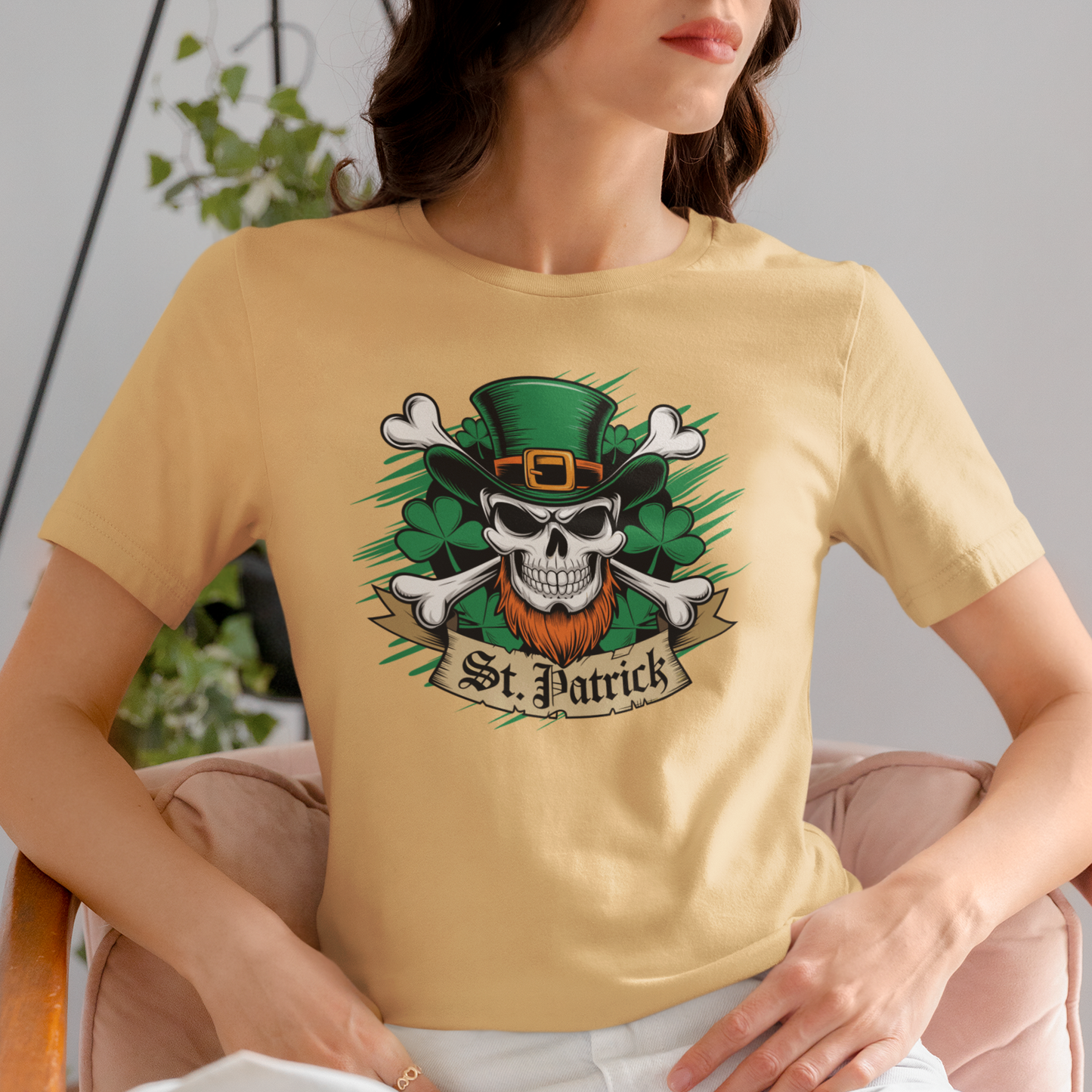 Irish Leprechaun Skull and Cross Bones