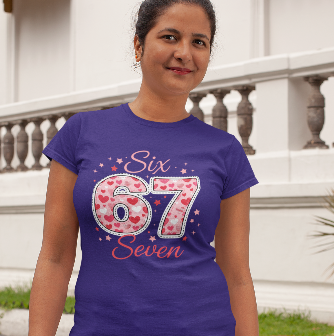 Six Seven' 67 Pink Heart