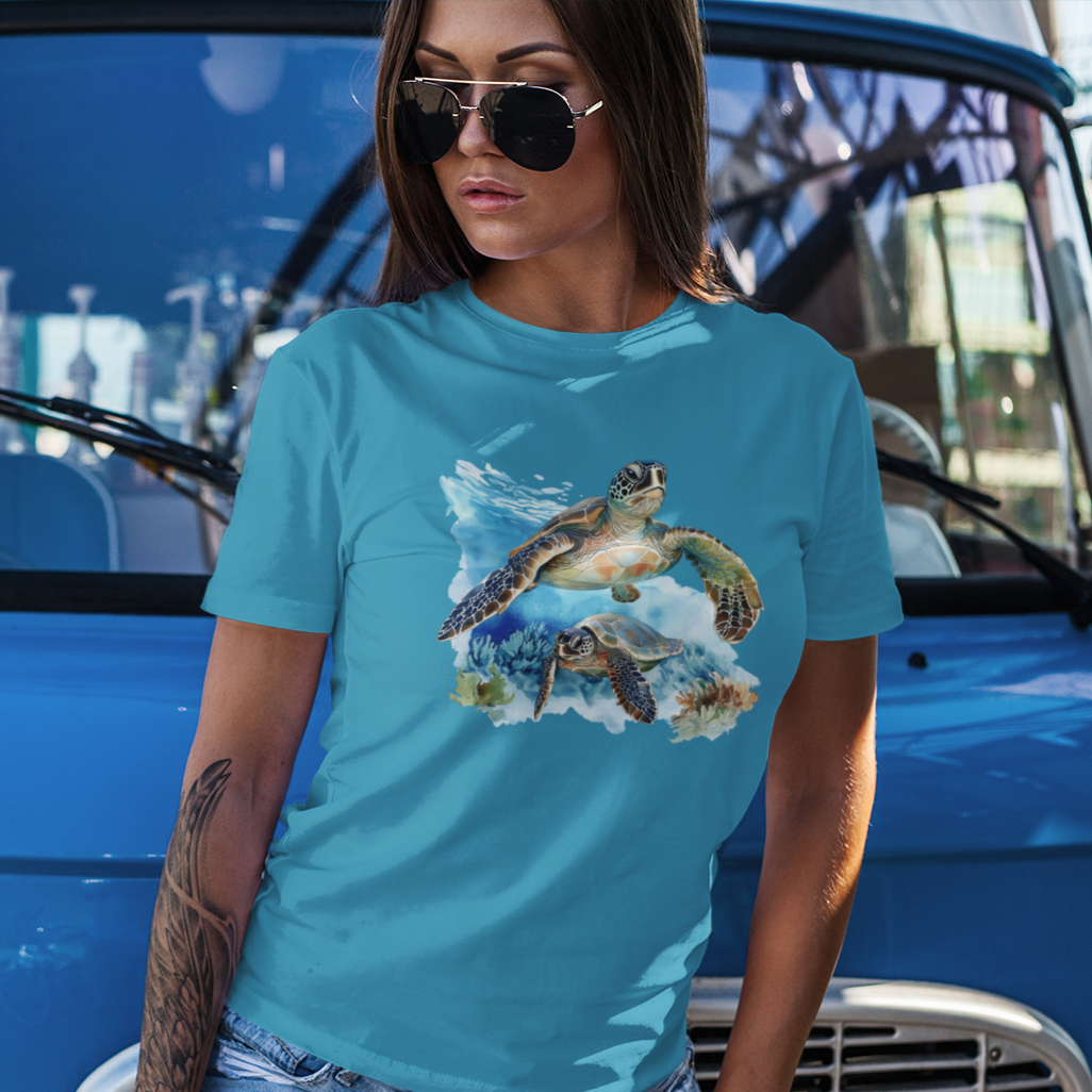 Sea Turtle and Friend