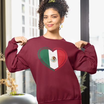 Mexico Flag Heart