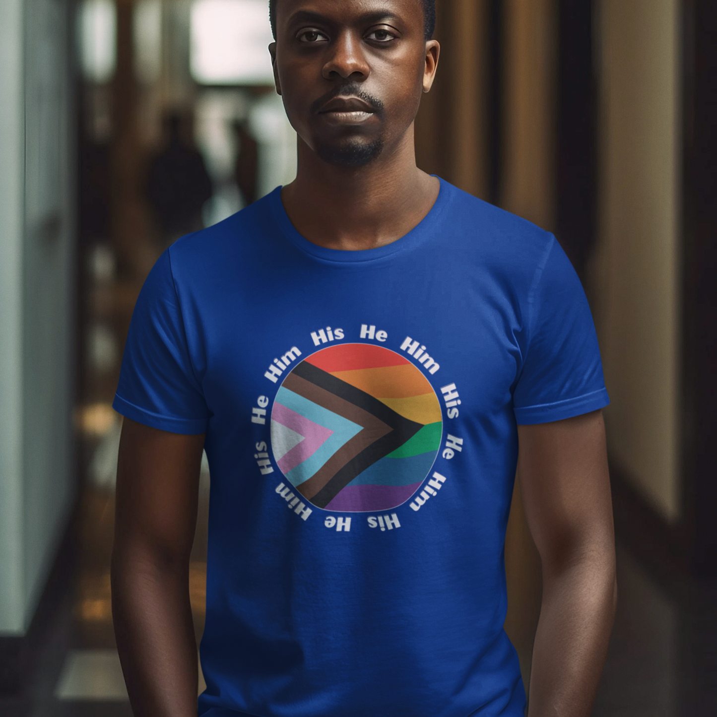 He, Him, His Pronoun T-Shirt