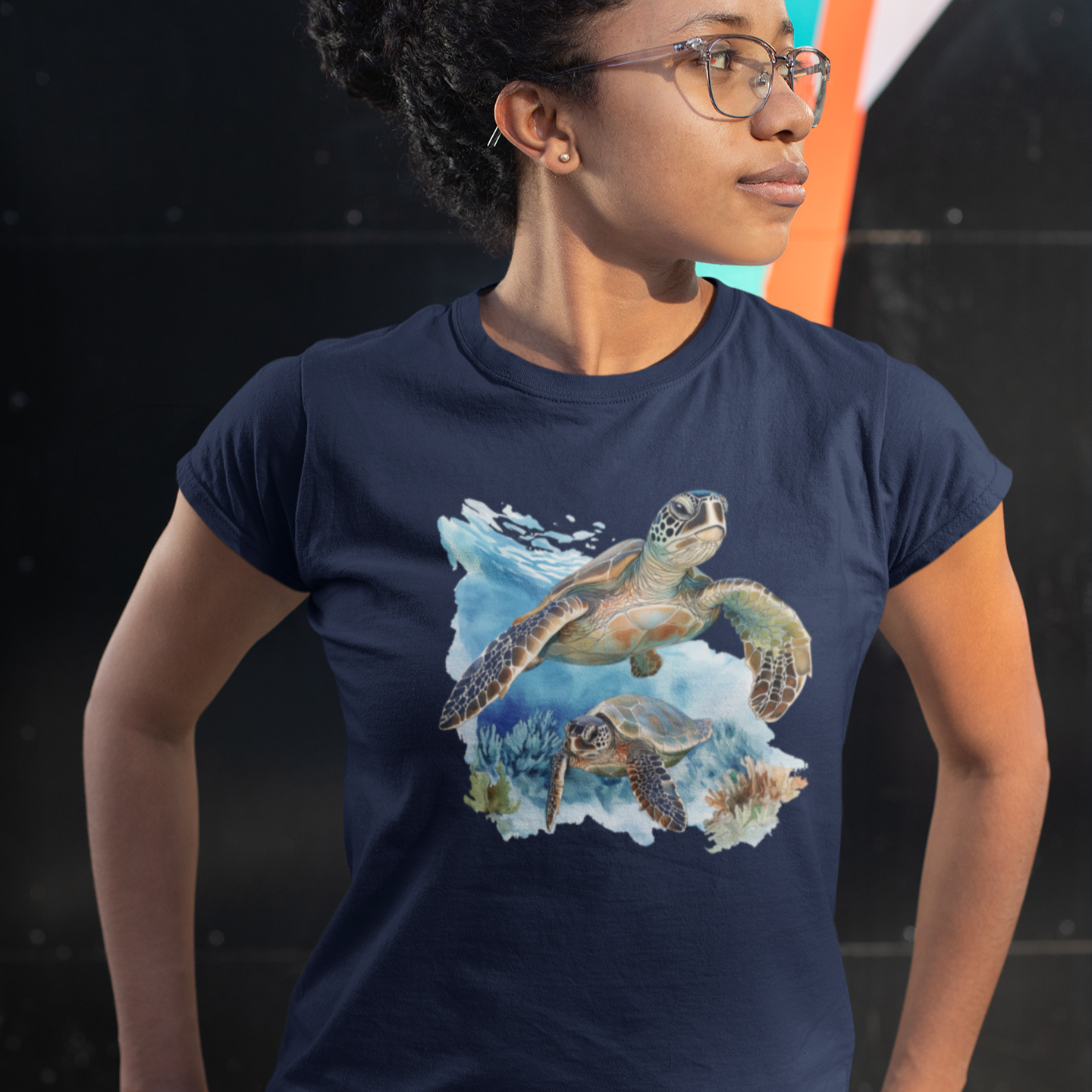 Sea Turtle and Friend