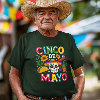 Cinco de Mayo Skull, Taco & Cactus
