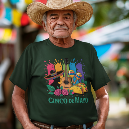 Festive Guitar, Sombrero & Tacos