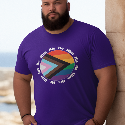 He, Him, His Pronoun T-Shirt