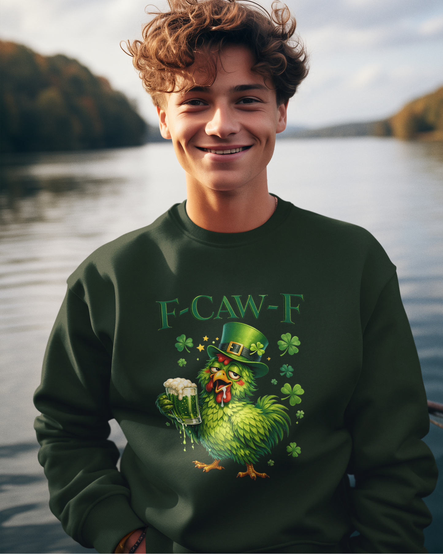 F-CAW-F" Funny Irish Chicken