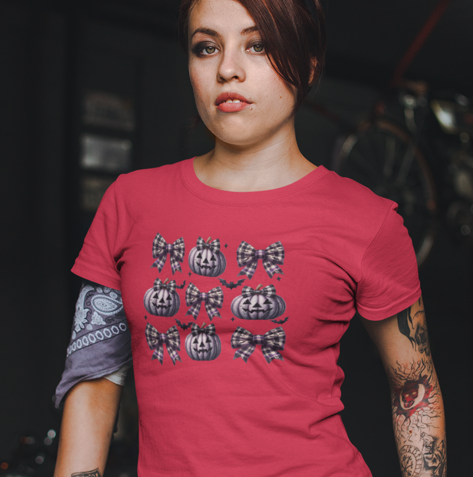 Purple Pumpkins and Bows