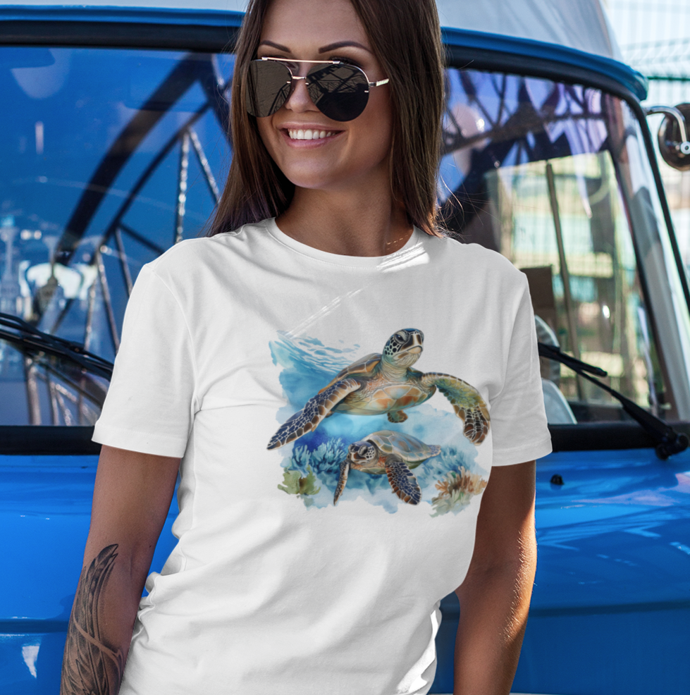 Sea Turtle and Friend