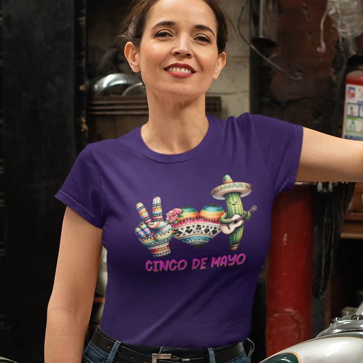 Cinco de Mayo Peace, Heart & Cactus