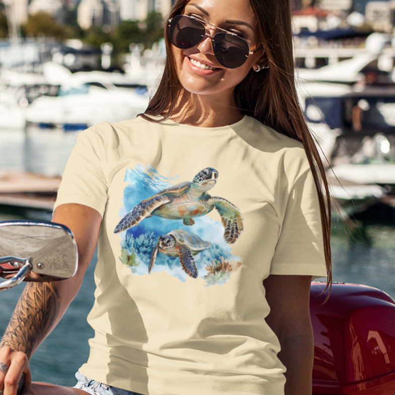 Sea Turtle and Friend