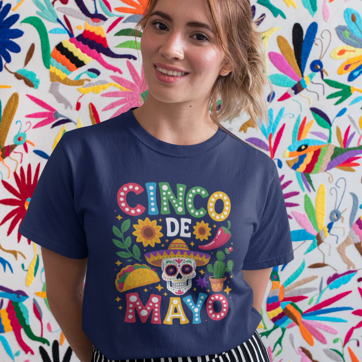 Cinco de Mayo Skull, Taco & Cactus