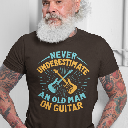 Never Underestimate Old Man Guitar