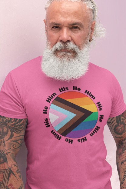 He, Him, His Pronoun T-Shirt