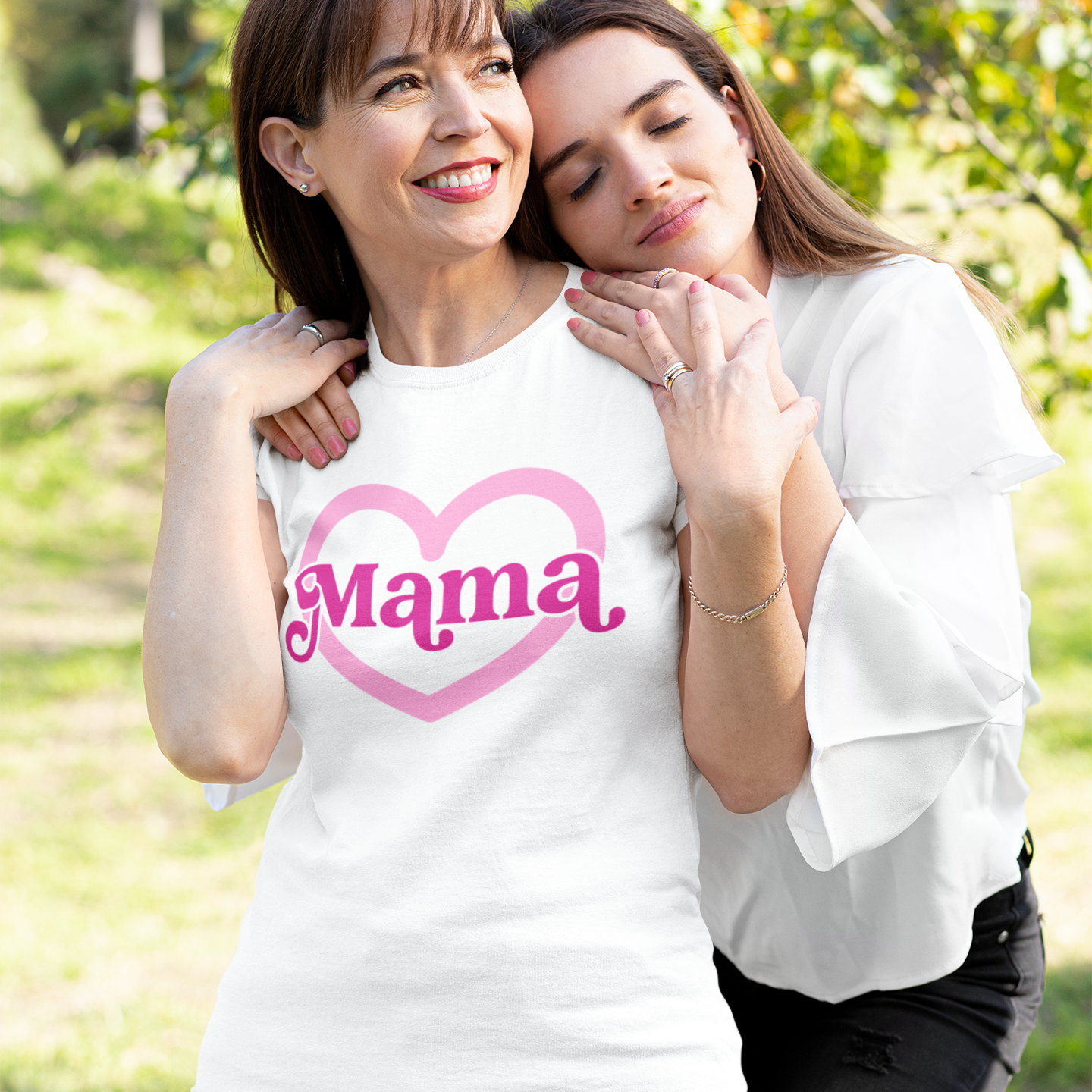 Mama Pink Heart Tee
