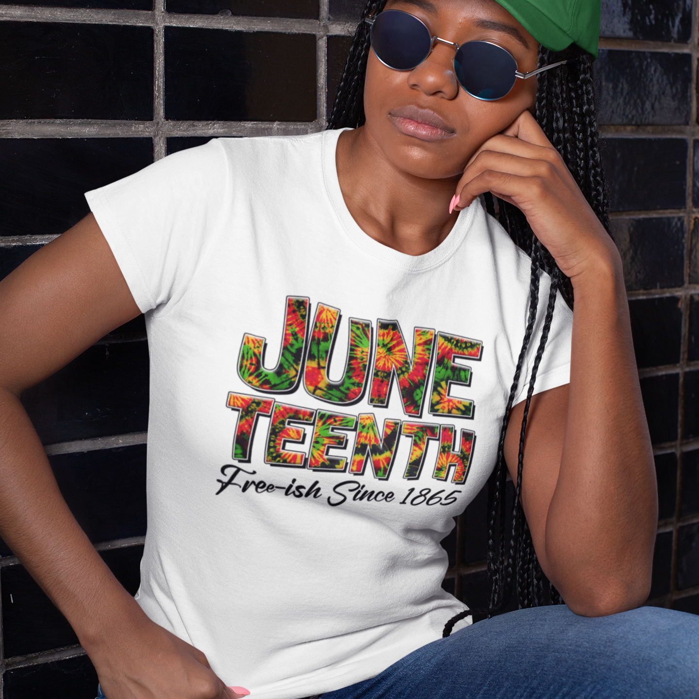 Tye Dyed Juneteenth Free-ish Since 1865