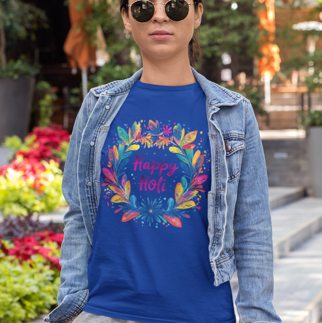 Happy Holi Wreath