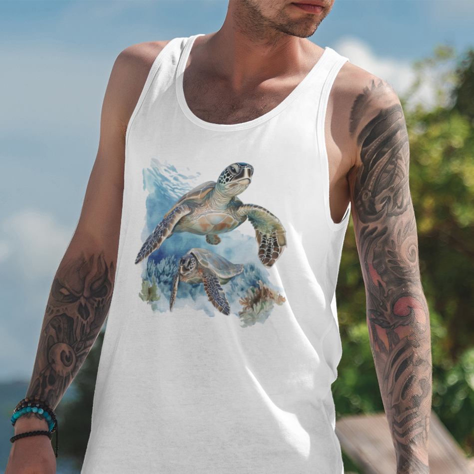 Sea Turtle and Friend