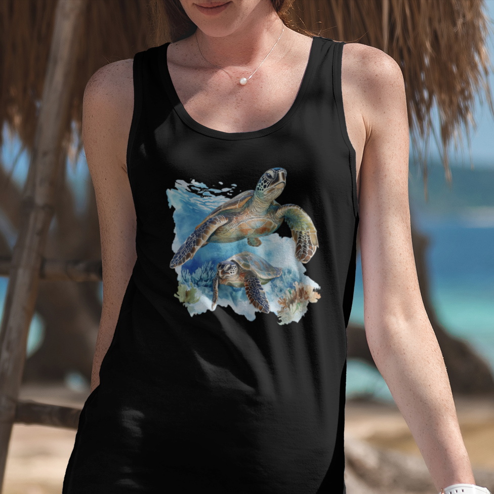 Sea Turtle and Friend