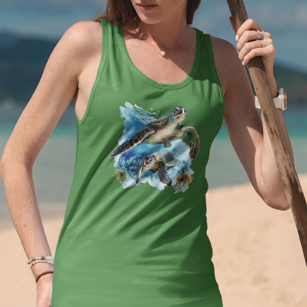 Sea Turtle and Friend