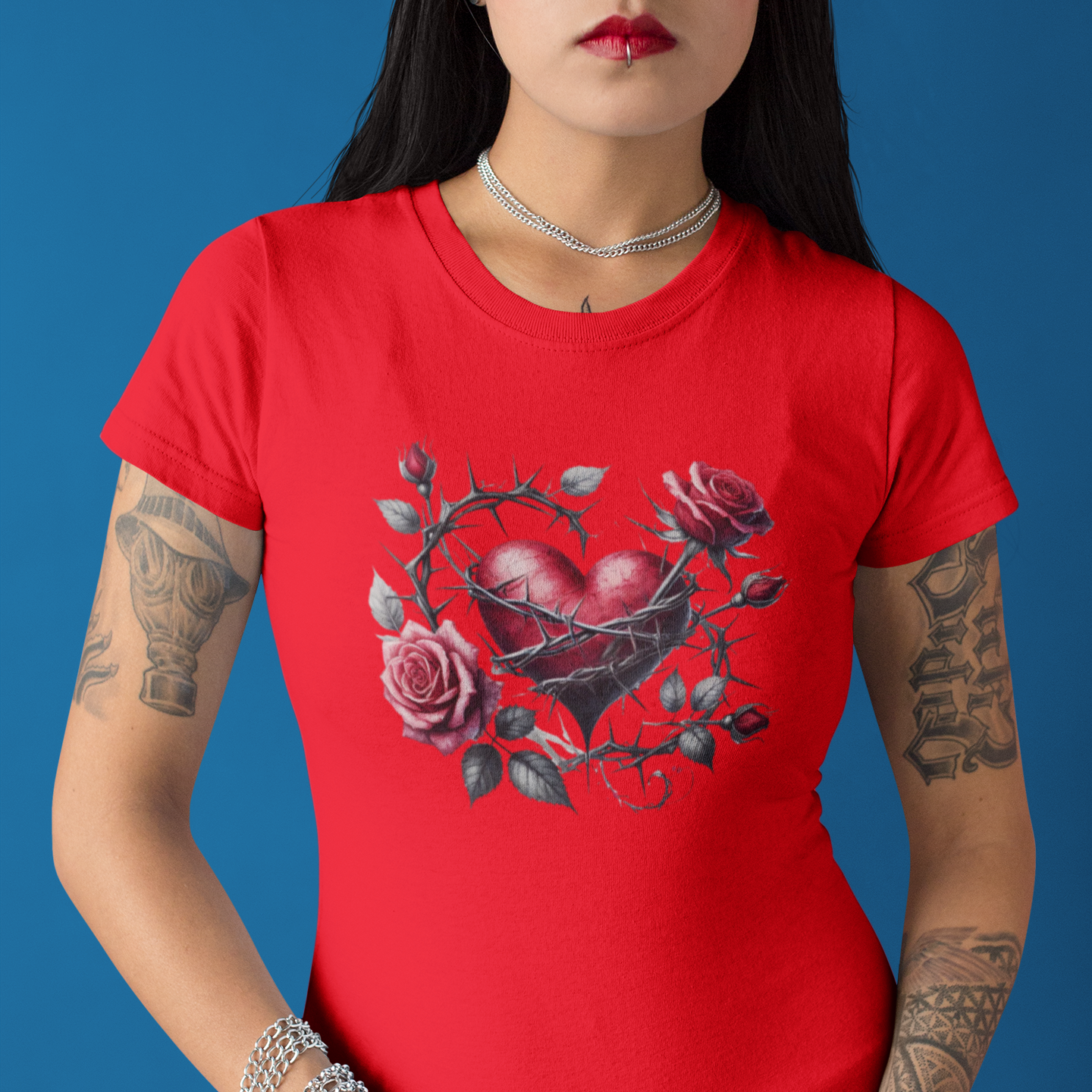Rose & Thorn Heart