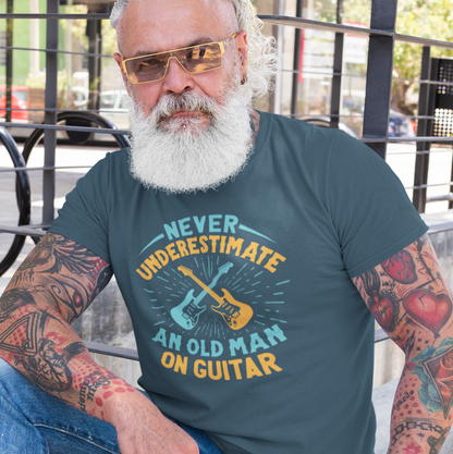 Never Underestimate Old Man Guitar