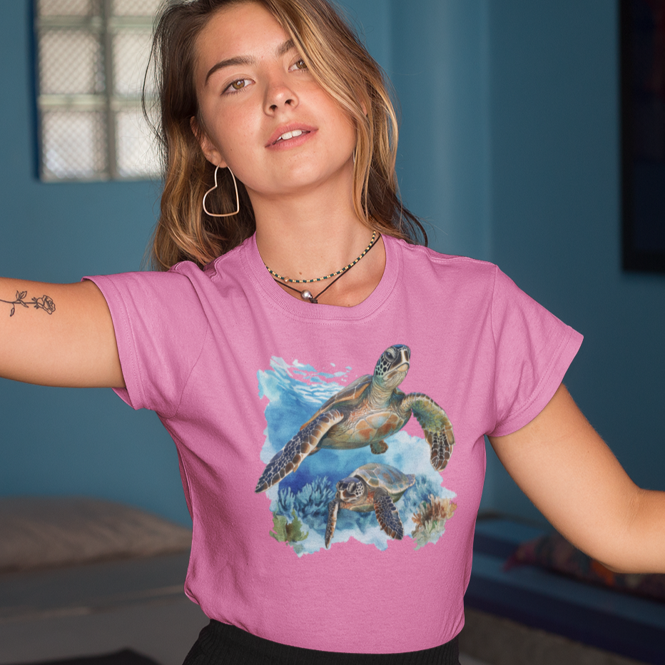 Sea Turtle and Friend