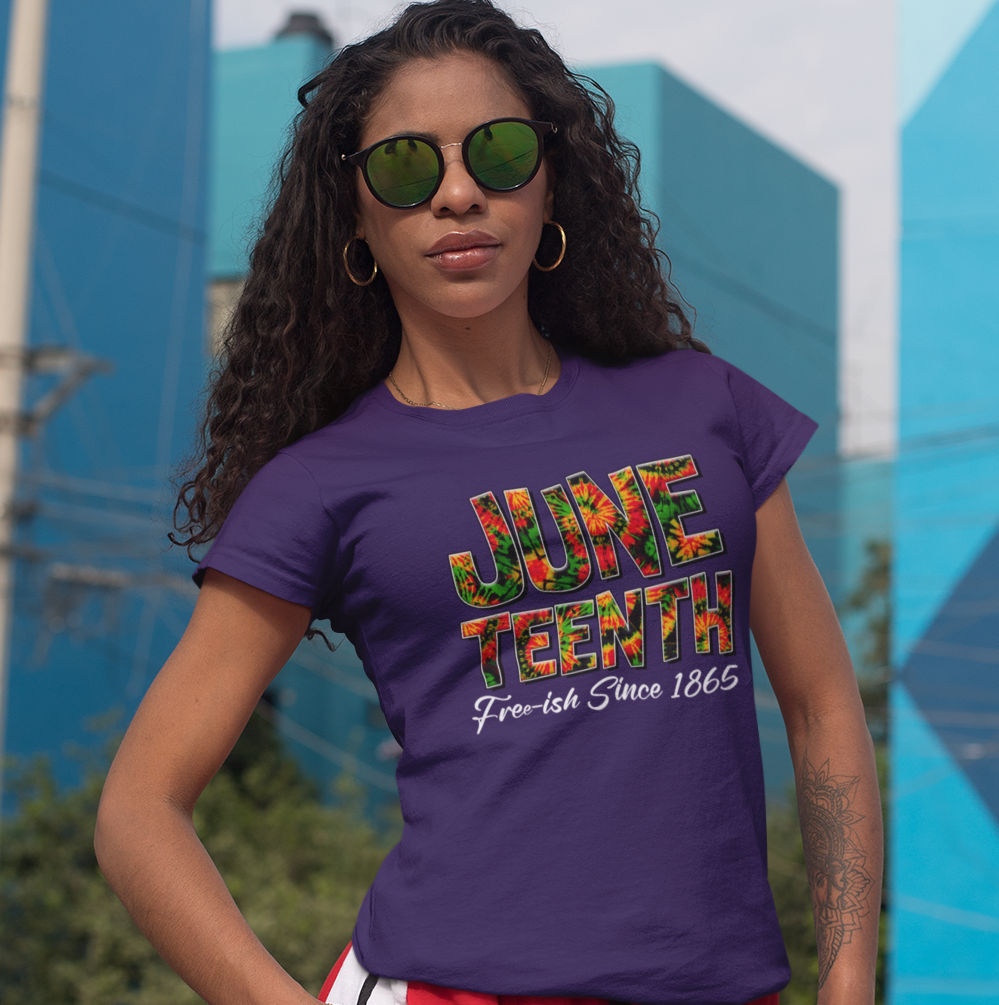 Tye Dyed Juneteenth Free-ish Since 1865