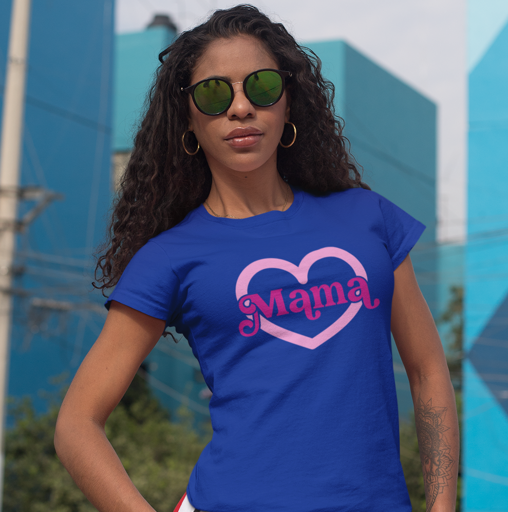 Mama Pink Heart Tee