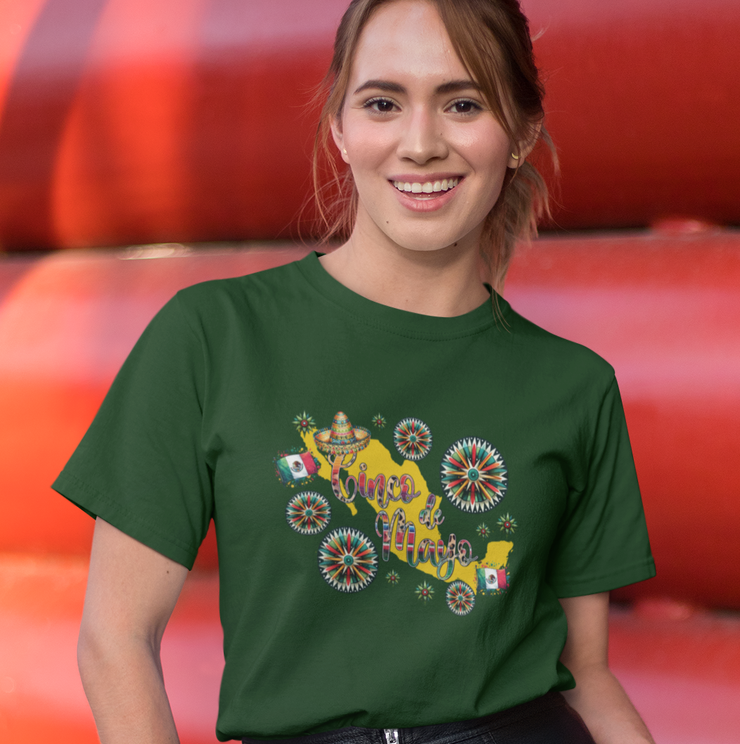Fiesta Sombrero & Mexican Flag